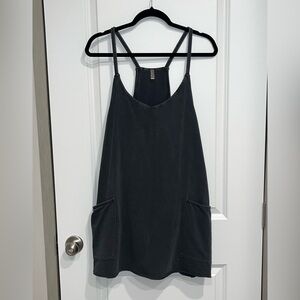 Free People Movement#Hot Shot Mini Dress: Size XL Washed Black